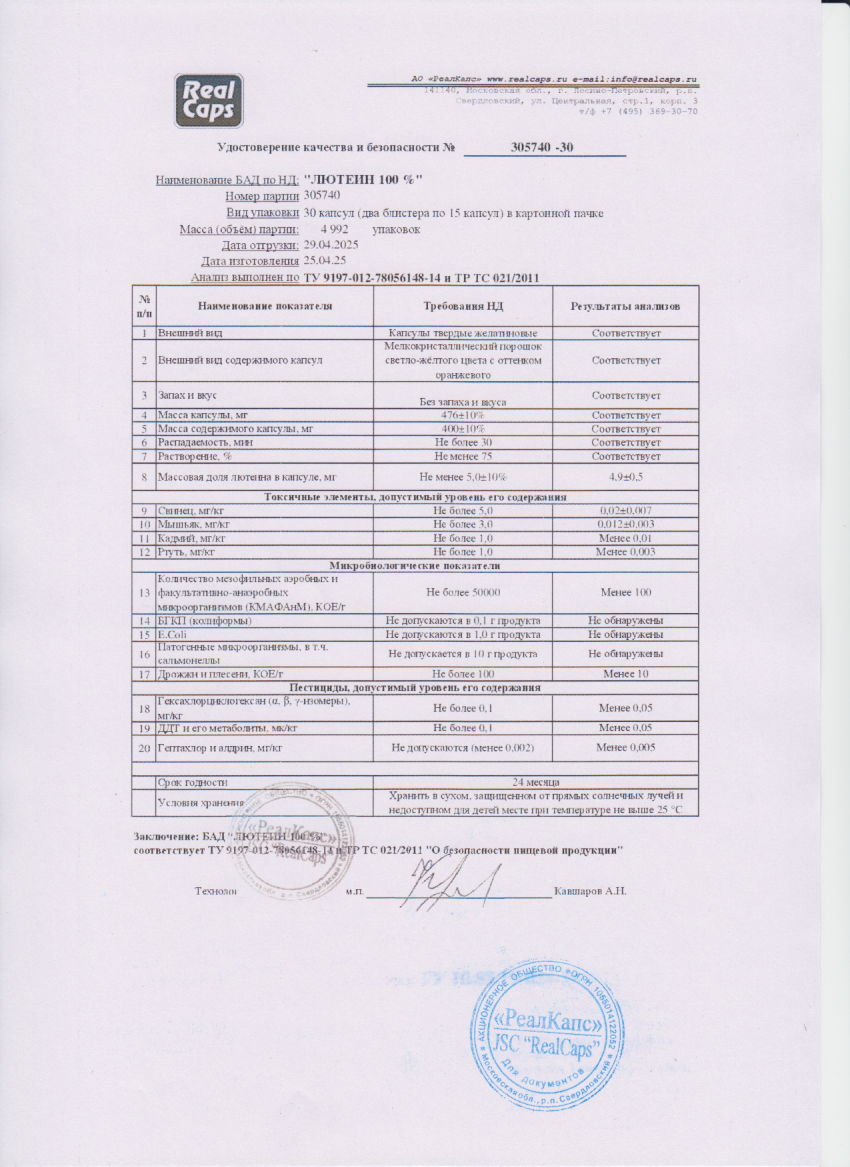Паспорт №042025